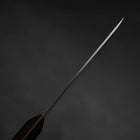 Menkiri (Noodle Knife) Blue Steel #2 Polished Red Urushi Handle 300mm-[Musashi]-[Japanese-Kitchen-Knives]
