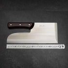 Menkiri (Noodle Knife) Blue Steel #2 Polished Red Urushi Handle 300mm-[Musashi]-[Japanese-Kitchen-Knives]