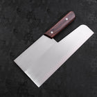 Menkiri (Noodle Knife) Molybdenum Polished Walnut Handle 300mm-[Musashi]-[Japanese-Kitchen-Knives]