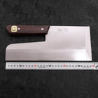 Menkiri (Noodle Knife) Molybdenum Polished Walnut Handle 300mm-[Musashi]-[Japanese-Kitchen-Knives]