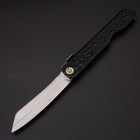 Mizushibuki Aogami Higonokami Black 100mm (3.9”)-[Musashi]-[Japanese-Kitchen-Knives]