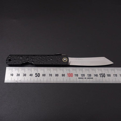Mizushibuki Aogami Higonokami Black 100mm (3.9”)-[Musashi]-[Japanese-Kitchen-Knives]