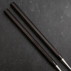 Moribashi Chopsticks Stainless Ebony Handle 150mm with Ebony Sheath and Storage Pouch-[Musashi]-[Japanese-Kitchen-Knives]
