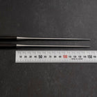 Moribashi Chopsticks Stainless Ebony Handle 150mm with Ebony Sheath and Storage Pouch-[Musashi]-[Japanese-Kitchen-Knives]