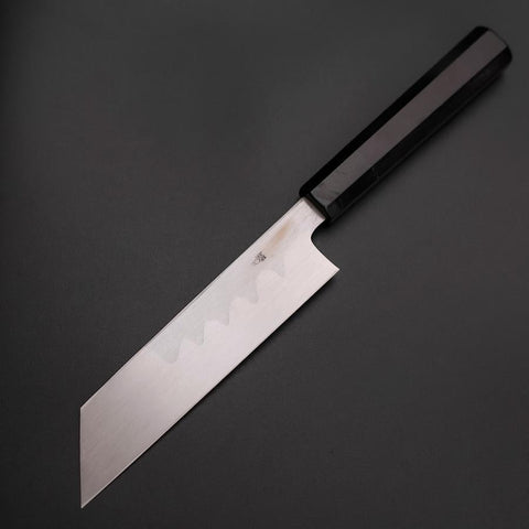 Mukimono Blue Steel #2 Kasumi Buffalo Ebony Handle 170mm (6.7”)-[Musashi]-[Japanese-Kitchen-Knives]