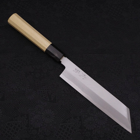 Mukimono White Steel #2 Kasumi Buffalo Magnolia Handle 180mm-[Musashi]-[Japanese-Kitchen-Knives]