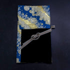 Musashi Japanese Style Kitchen Knife Roll Blue-Golden Sakura River 1 Pockets Handmade-[Musashi]-[Japanese-Kitchen-Knives]