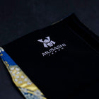 Musashi Japanese Style Kitchen Knife Roll Blue-Golden Sakura River 1 Pockets Handmade-[Musashi]-[Japanese-Kitchen-Knives]