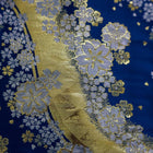 Musashi Japanese Style Kitchen Knife Roll Blue-Golden Sakura River 1 Pockets Handmade-[Musashi]-[Japanese-Kitchen-Knives]