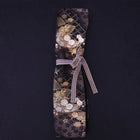 Musashi Japanese Style Kitchen Knife Roll Gold Sakura&Fan 1 Pocket Handmade-[Musashi]-[Japanese-Kitchen-Knives]
