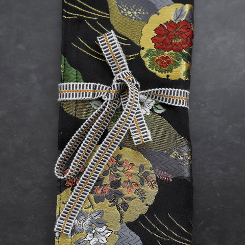 Musashi Japanese Style Kitchen Knife Roll Michi-naga Yukiwamon 1 Pocket Handmade-[Musashi]-[Japanese-Kitchen-Knives]