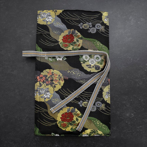 Musashi Japanese Style Kitchen Knife Roll Michi-naga Yukiwamon 1 Pocket Handmade-[Musashi]-[Japanese-Kitchen-Knives]