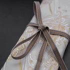 Musashi Japanese Style Kitchen Knife Roll White-Golden Phoenix 4 Pockets Handmade-[Musashi]-[Japanese-Kitchen-Knives]