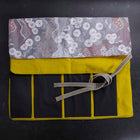 Musashi Japanese Style Kitchen Knife Roll Yamagata Kikkamon Fuji 4 Pockets Handmade-[Musashi]-[Japanese-Kitchen-Knives]