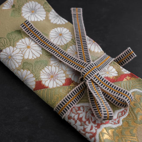 Musashi Japanese Style Kitchen Knife Roll Yamagata Kikkamon Rikyu 1 Pocket Handmade-[Musashi]-[Japanese-Kitchen-Knives]