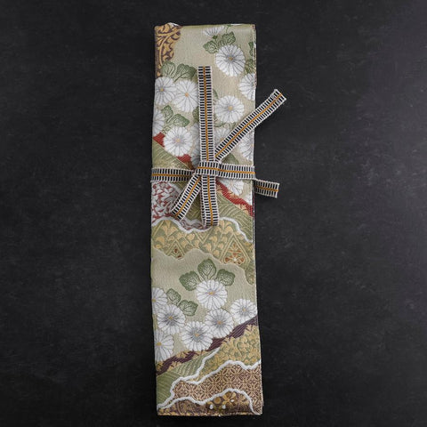 Musashi Japanese Style Kitchen Knife Roll Yamagata Kikkamon Rikyu 1 Pocket Handmade-[Musashi]-[Japanese-Kitchen-Knives]