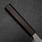 Nakiri 440C Nashiji Damascus Purple Urushi Handle 165mm (6.5”)-[Musashi]-[Japanese-Kitchen-Knives]