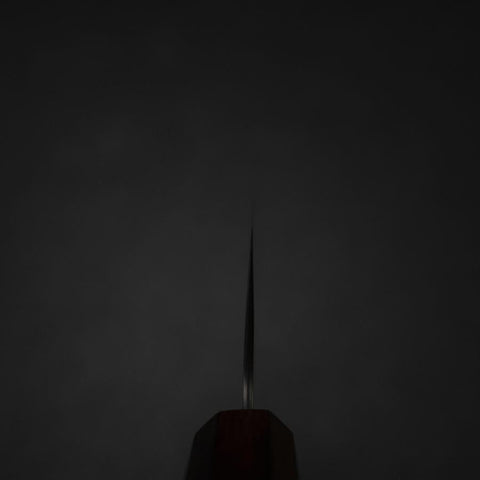 Nakiri 440C Nashiji Damascus Purple Urushi Handle 165mm-[Musashi]-[Japanese-Kitchen-Knives]