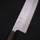 Nakiri AUS-10 Mirror Tsuchime Damascus Sumi Urushi Handle 165mm-[Musashi]-[Japanese-Kitchen-Knives]