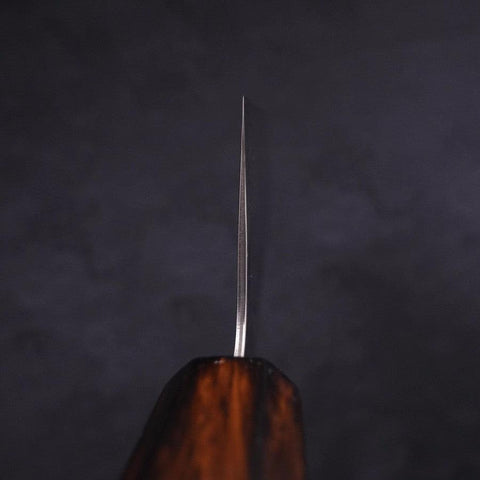 Nakiri AUS-10 Mirror Tsuchime Damascus Sumi Urushi Handle 165mm-[Musashi]-[Japanese-Kitchen-Knives]