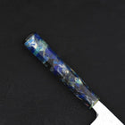 Nakiri AUS-10 Nashiji Damascus Ocean Fireworks Handle 165mm-[Musashi]-[Japanese-Kitchen-Knives]