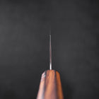 Nakiri AUS-10 Nashiji Damascus Sumi Urushi Handle 165mm-[Musashi]-[Japanese-Kitchen-Knives]
