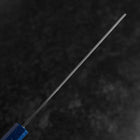 Nakiri AUS-10 Polished Blue Urushi Handle 170mm-[Musashi]-[Japanese-Kitchen-Knives]