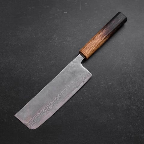 Nakiri AUS-10 Pulido Nashiji Damasco Mango Yaki Urushi 165 mm