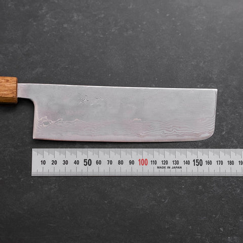 Nakiri AUS-10 Pulido Nashiji Damasco Mango Yaki Urushi 165 mm