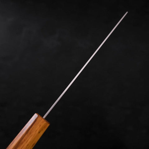 Nakiri AUS-10 Polished Oak Handle 165mm-[Musashi]-[Japanese-Kitchen-Knives]