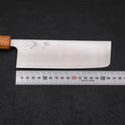 Nakiri AUS-10 Polished Yaki-Urushi Handle 165mm-[Musashi]-[Japanese-Kitchen-Knives]