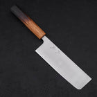 Nakiri AUS-10 Polished Yaki-Urushi Handle 165mm-[Musashi]-[Japanese-Kitchen-Knives]