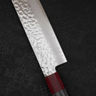 Nakiri AUS-10 Tsuchime Damascus Cherry Handle 165mm-[Musashi]-[Japanese-Kitchen-Knives]