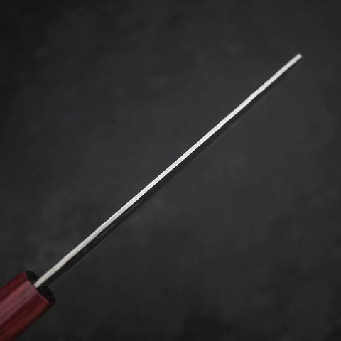 Nakiri AUS-10 Tsuchime Damascus Cherry Handle 165mm-[Musashi]-[Japanese-Kitchen-Knives]