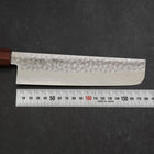 Nakiri AUS-10 Tsuchime Damascus Cherry Handle 180mm-[Musashi]-[Japanese-Kitchen-Knives]