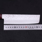 Nakiri AUS-10 Tsuchime Damascus Cherry Wood Handle 165mm (6.5”)-[Musashi]-[Japanese-Kitchen-Knives]