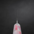 Nakiri AUS-10 Tsuchime Damascus Ocean Sakura Rose Gold Handle 165mm-[Musashi]-[Japanese-Kitchen-Knives]
