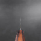 Nakiri AUS-10 Tsuchime Damascus Sumi Urushi Handle 165mm-[Musashi]-[Japanese-Kitchen-Knives]