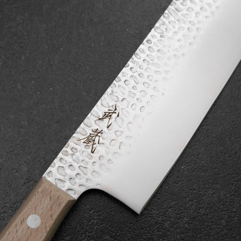 Nakiri AUS-6 Tsuchime Western Handle 170mm (6.7”)-[Musashi]-[Japanese-Kitchen-Knives]