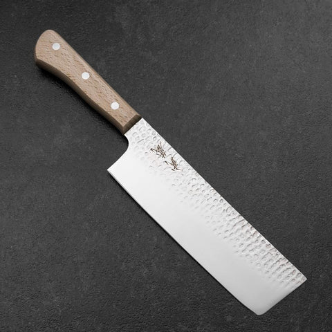 Nakiri AUS-6 Tsuchime Western Handle 170mm (6.7”)-[Musashi]-[Japanese-Kitchen-Knives]