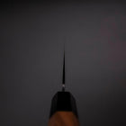 Nakiri AUS-8 Kurouchi Tsuchime Shitan Walnut Handle 170mm-[Musashi]-[Japanese-Kitchen-Knives]