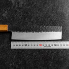 Nakiri AUS-8 Kurouchi Tsuchime Yaki Urushi Handle 170mm-[Musashi]-[Japanese-Kitchen-Knives]