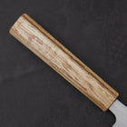 Nakiri AUS-8 Polished Oak Handle 165mm-[Musashi]-[Japanese-Kitchen-Knives]