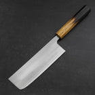 Nakiri AUS-8 Polished Yaki Urushi Handle 165mm-[Musashi]-[Japanese-Kitchen-Knives]