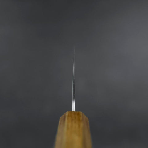 Nakiri AUS-8 Polished Yaki Urushi Handle 165mm-[Musashi]-[Japanese-Kitchen-Knives]
