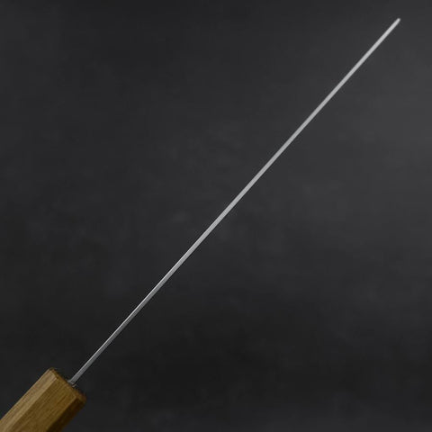 Nakiri AUS-8 Polished Yaki Urushi Handle 165mm-[Musashi]-[Japanese-Kitchen-Knives]