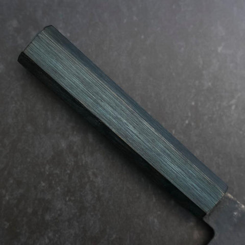 Nakiri Blue Steel #1 Kurouchi Dark Blue Urushi Handle 165mm (6.5”)