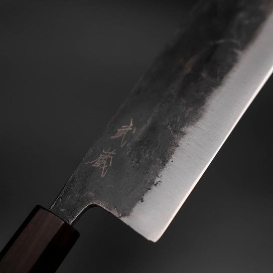 Nakiri Blue Steel #2 Kurouchi Mango de Ébano 170mm