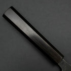 Nakiri Blue Steel #2 Kurouchi Ebony Handle 170mm-[Musashi]-[Japanese-Kitchen-Knives]