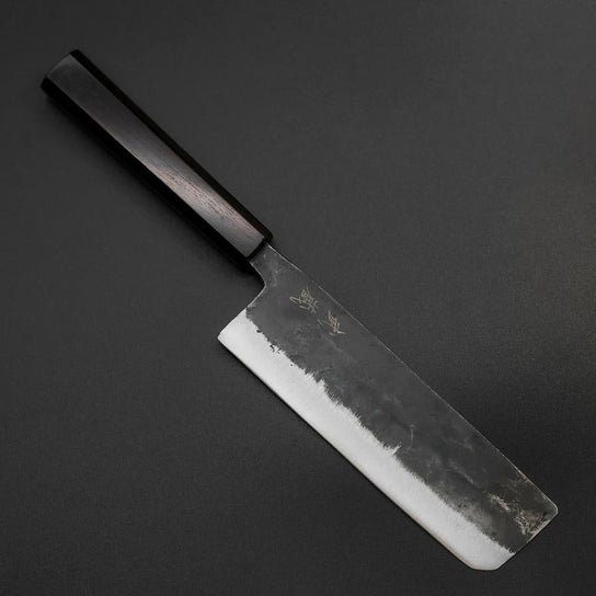 Nakiri Blue Steel #2 Kurouchi Mango de Ébano 170mm